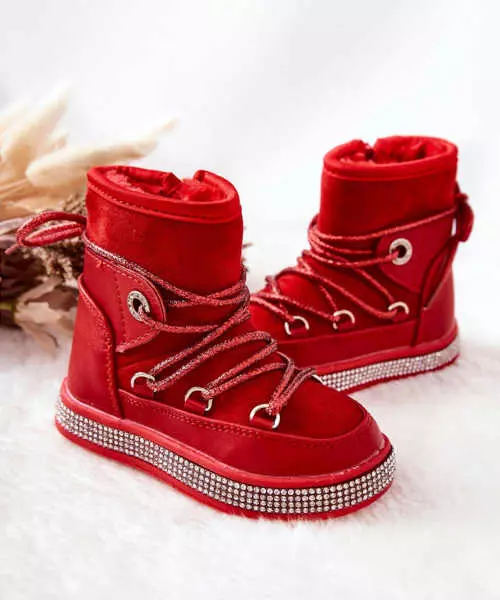 Gyermek cipő piros színben
